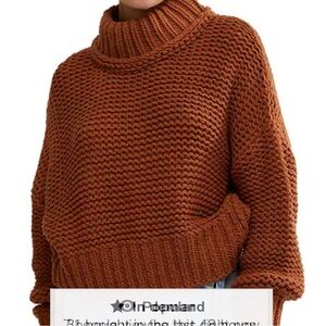 Free people burnt orange sweater